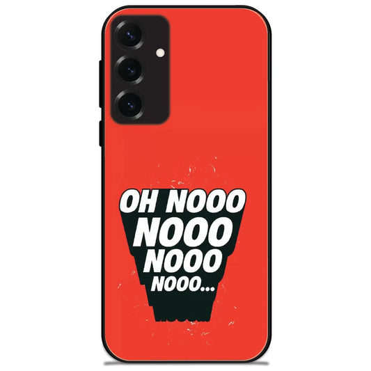 Oh Nooo Nooo - Glossy Metal Silicone Case for Samsung Galaxy S25 Plus
