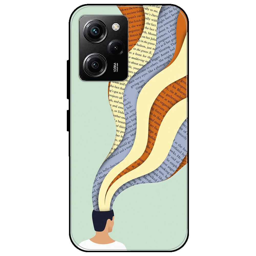 Overthinking - Glossy Metal Silicone Case for Poco X5 Pro