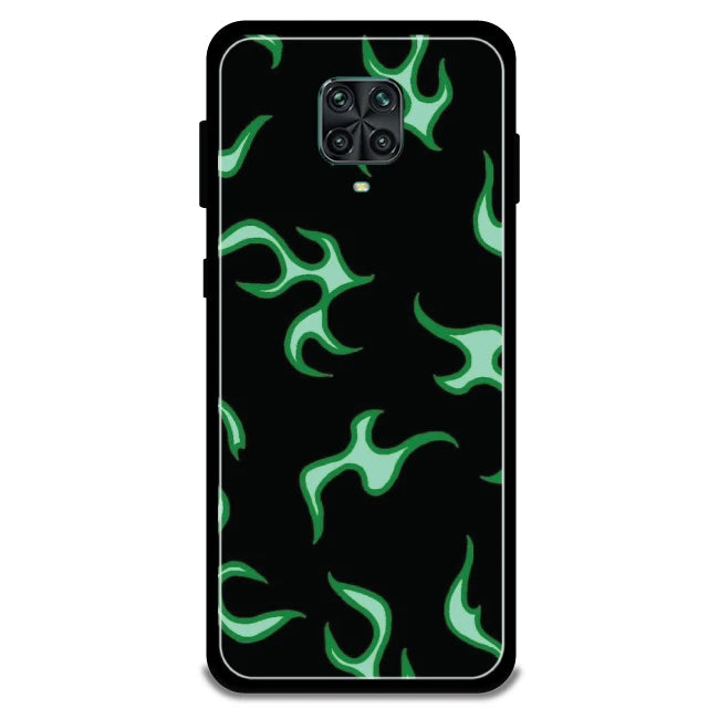 Green Flames - Armor Case For Redmi Models Redmi Note 10