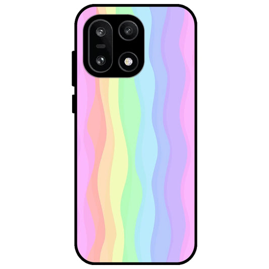 Pastel Rainbows - Glossy Metal Silicone Case for OnePlus 15