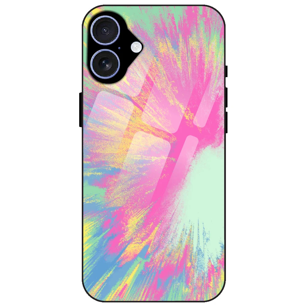 Pastel Splash Tie Dye - Glass Case for Apple iPhone 17