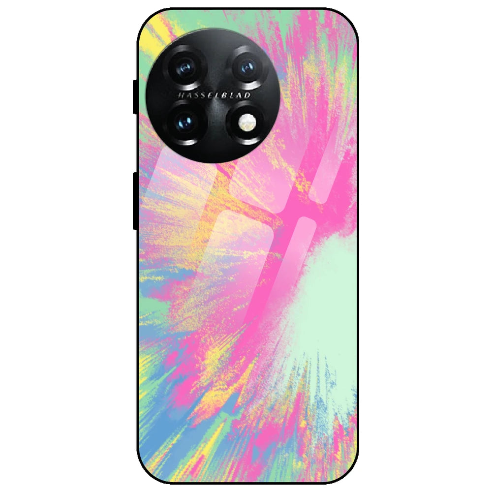 Pastel Splash Tie Dye - Glass Case for OnePlus 11