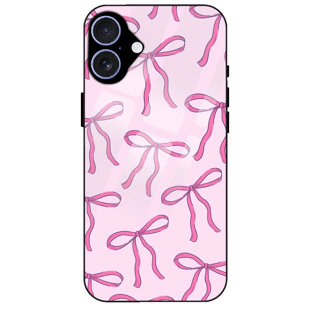 Pink Bows - Glass Case for Apple iPhone 16