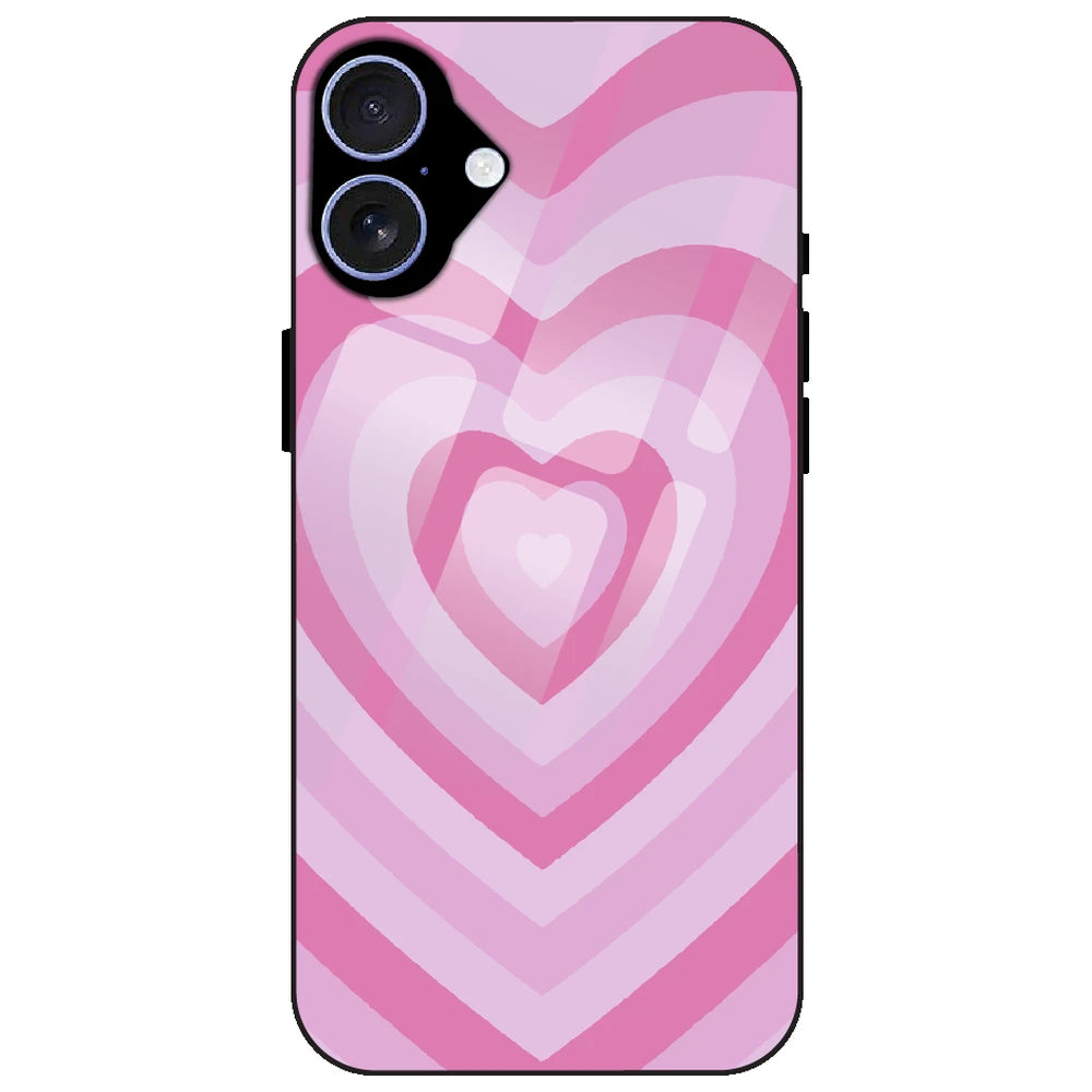 Pink Hearts - Glass Case for Apple iPhone 17