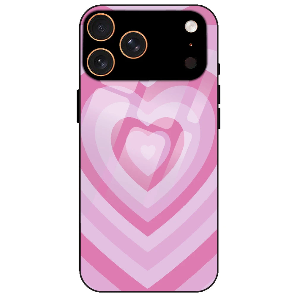 Pink Hearts - Glass Case for Apple iPhone 17 Pro