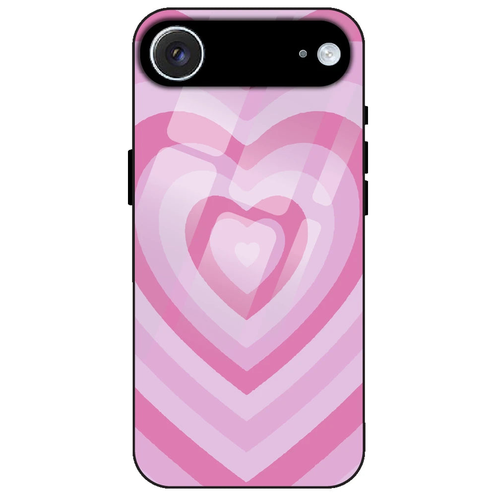 Pink Hearts - Glass Case for Apple iPhone Air