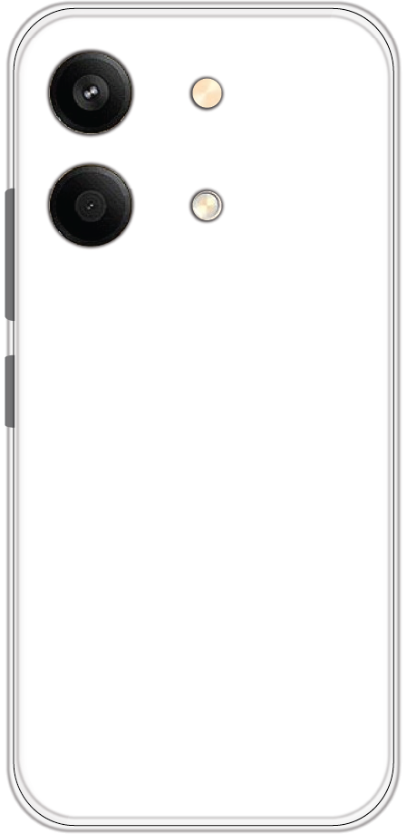 Poco X6 Neo back cover mockup - customisable soft silicone case