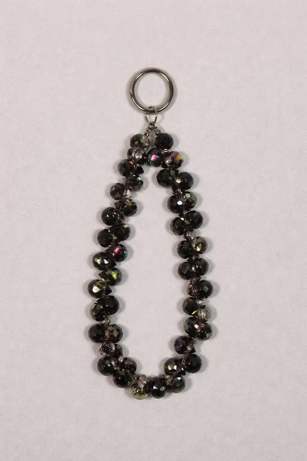 Premium Crystal Phone Charm - Black