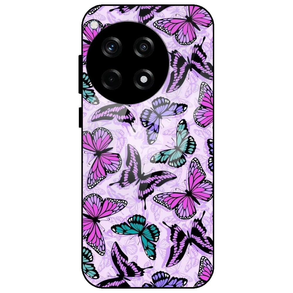Purple Butterflies - Glass Case for OnePlus 12R