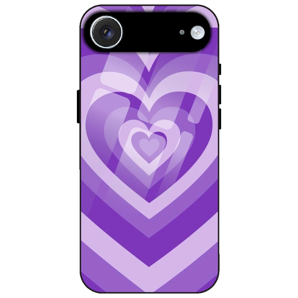 Purple Hearts - Glass Case for Apple iPhone Air