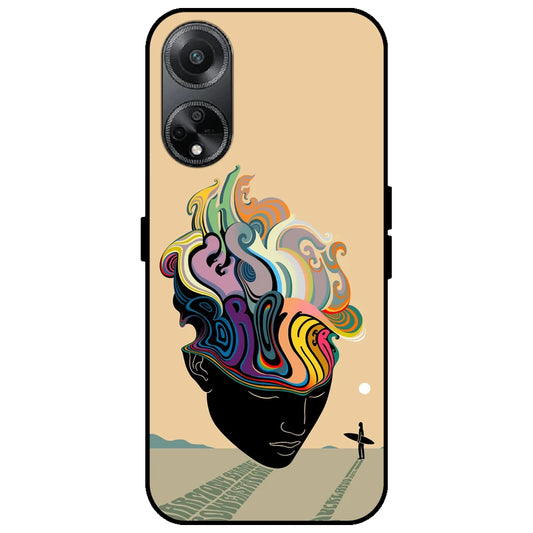 Rainbow Mind - Glossy Metal Silicone Case for Oppo F23 5G