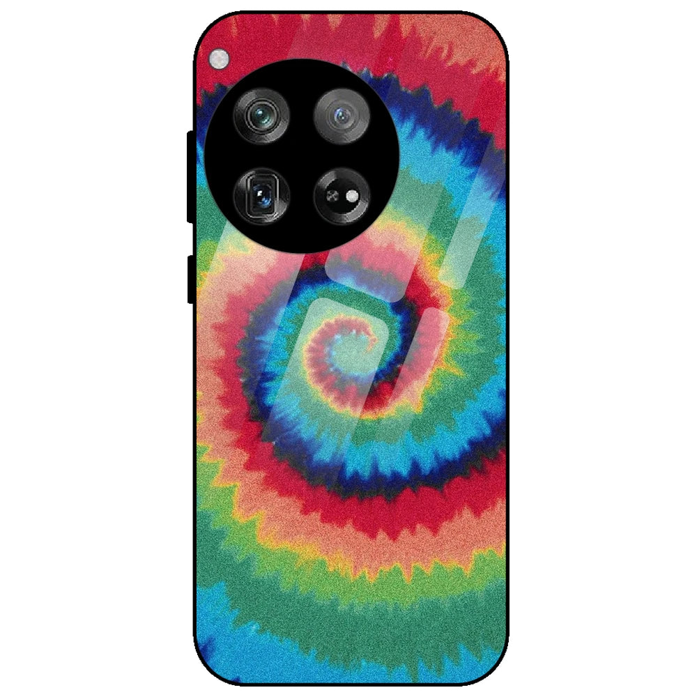 Rainbow Tie Dye - Glass Case for OnePlus 12