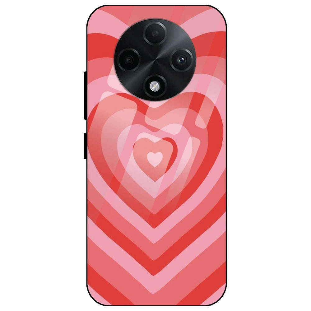 Red Hearts - Glass Case for Oppo F27