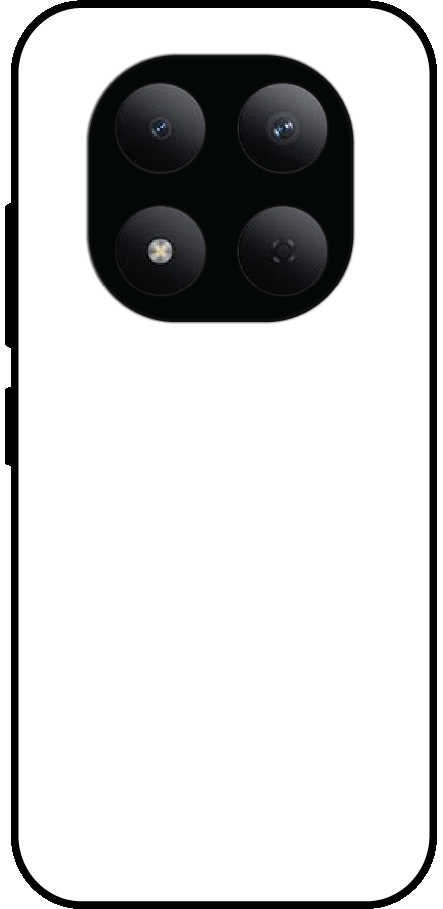 Redmi Note 15 Pro back cover mockup - customisable glossy metal silicone case