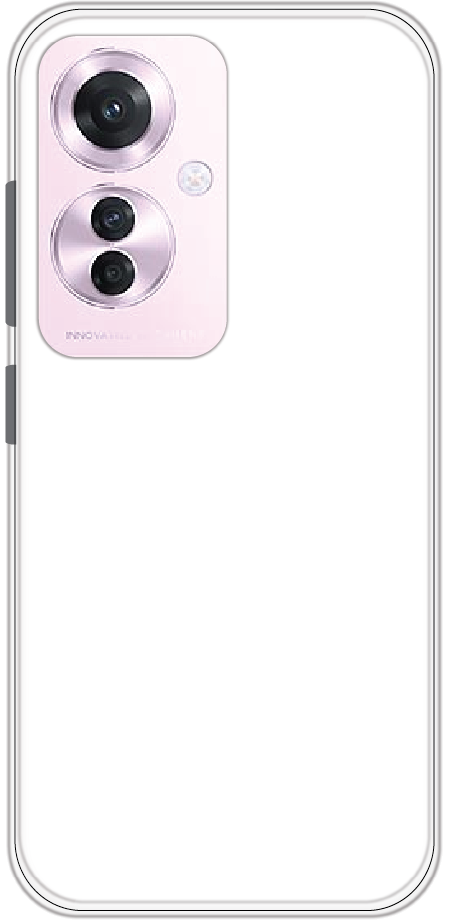 Oppo Reno 11F back cover mockup - customisable soft silicone case
