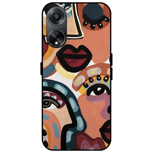 Stop & Stare - Glossy Metal Silicone Case for Oppo F23 5G