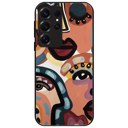 Stop & Stare - Glossy Metal Silicone Case for Samsung Galaxy S25 Ultra