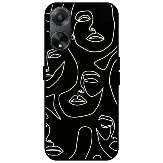 Two Faced - Glossy Metal Silicone Case for Oppo F23 5G