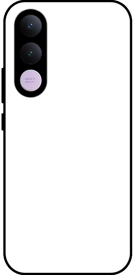 Vivo V70 FE back cover mockup - customisable glossy metal silicone case