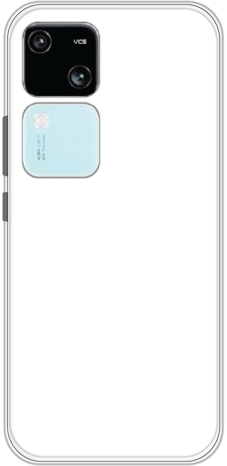 Vivo S18 back cover mockup - customisable soft silicone case