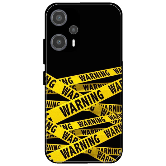 Warning - Glossy Metal Silicone Case for Poco F5