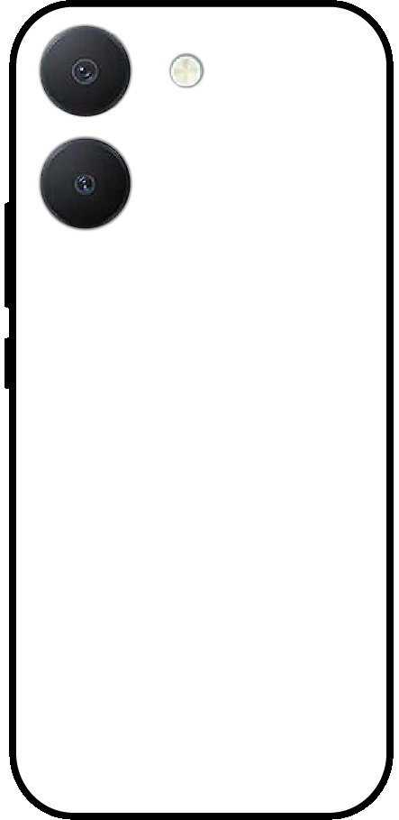 Vivo Y36 back cover mockup - customisable glossy metal silicone case
