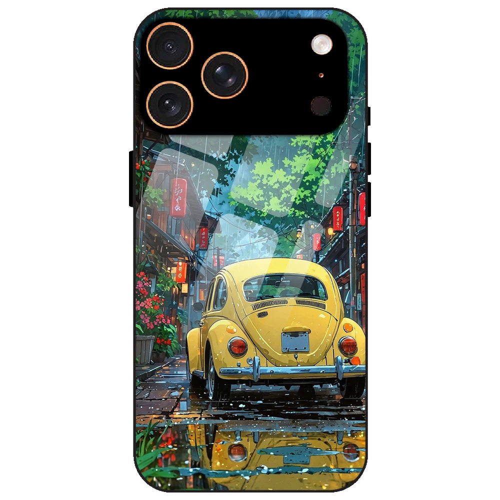 Yellow Bettle - Glass Case for Apple iPhone 17 Pro