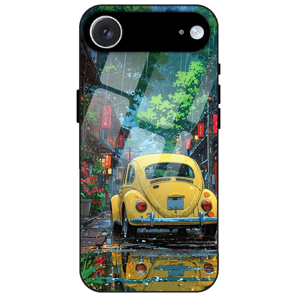 Yellow Bettle - Glass Case for Apple iPhone Air