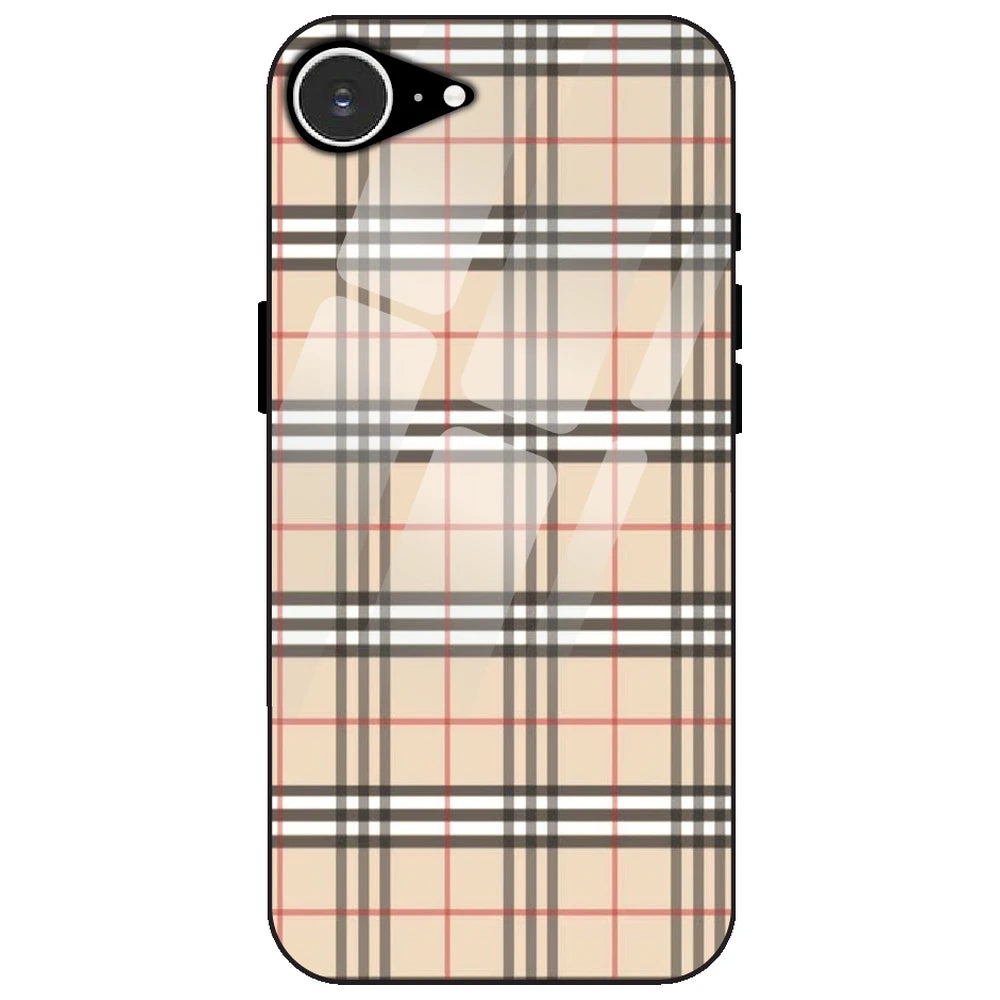 Yellow Checks - Glass Case for Apple iPhone 16e