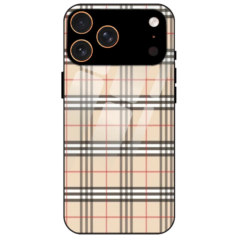 Yellow Checks - Glass Case for Apple iPhone 17 Pro Max