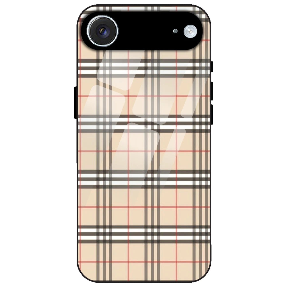 Yellow Checks - Glass Case for Apple iPhone Air