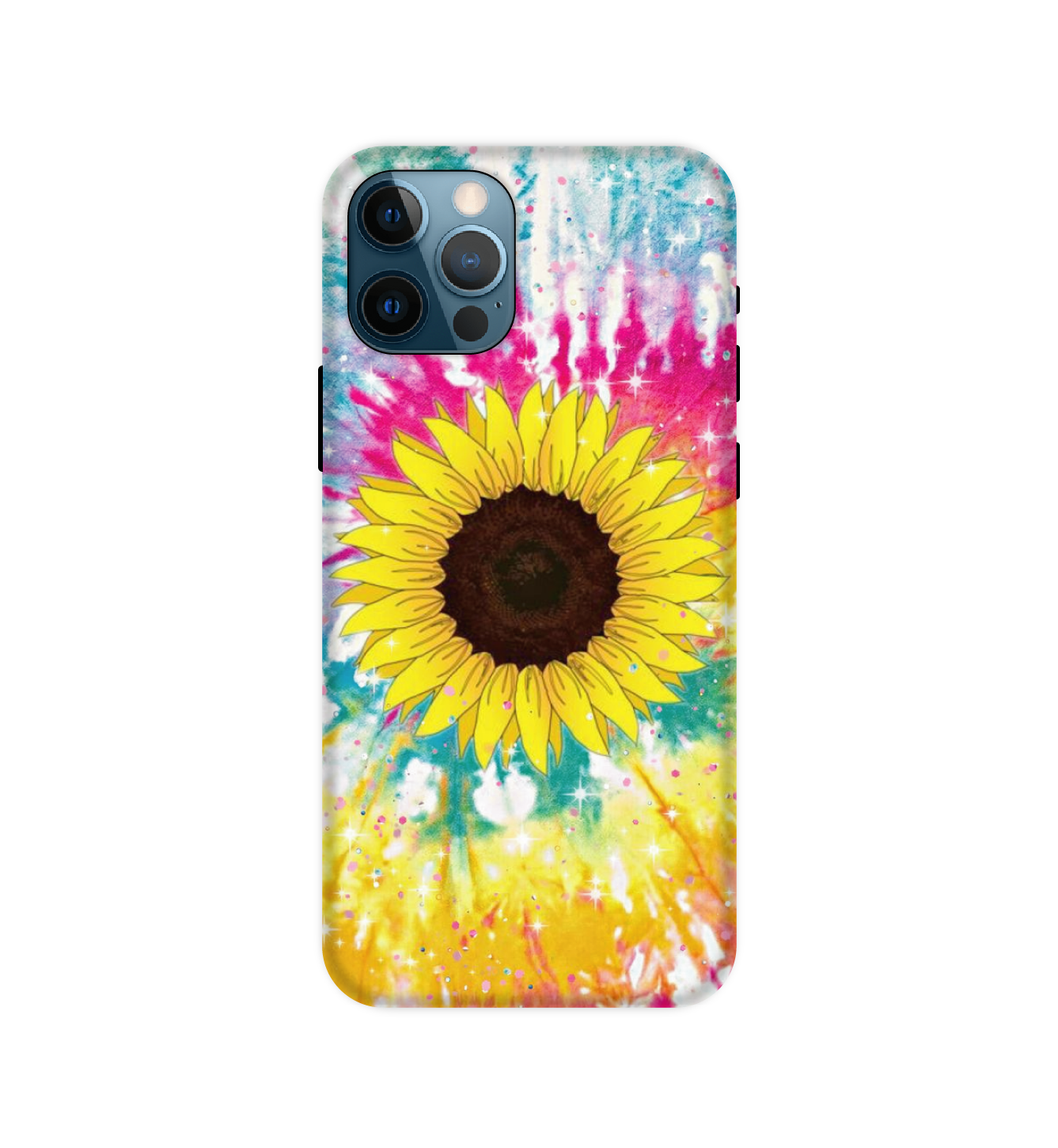 Sunflower Tie Dye - Hard Cases For Apple iPhone Models