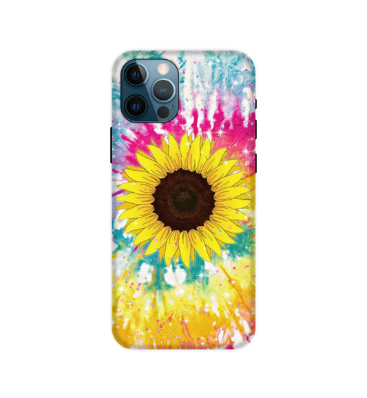 Sunflower Tie Dye - Hard Cases For Apple iPhone Models