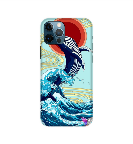 Whale & Waves - Hard Cases For Apple iPhone Models