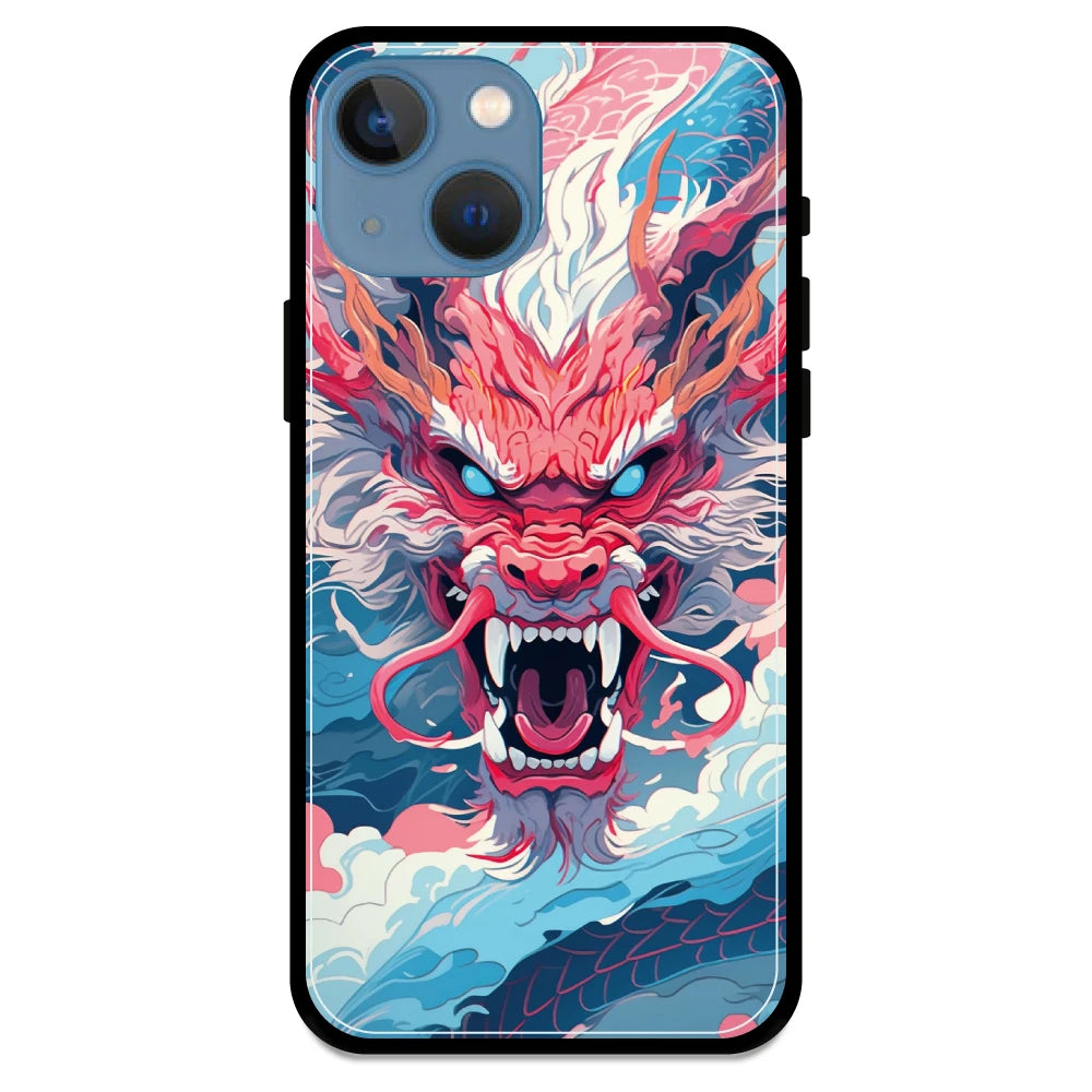 Pink Dragon - Armor Case For Apple iPhone Models 13 Mini