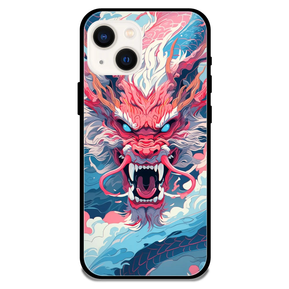 Pink Dragon - Armor Case For Apple iPhone Models 13