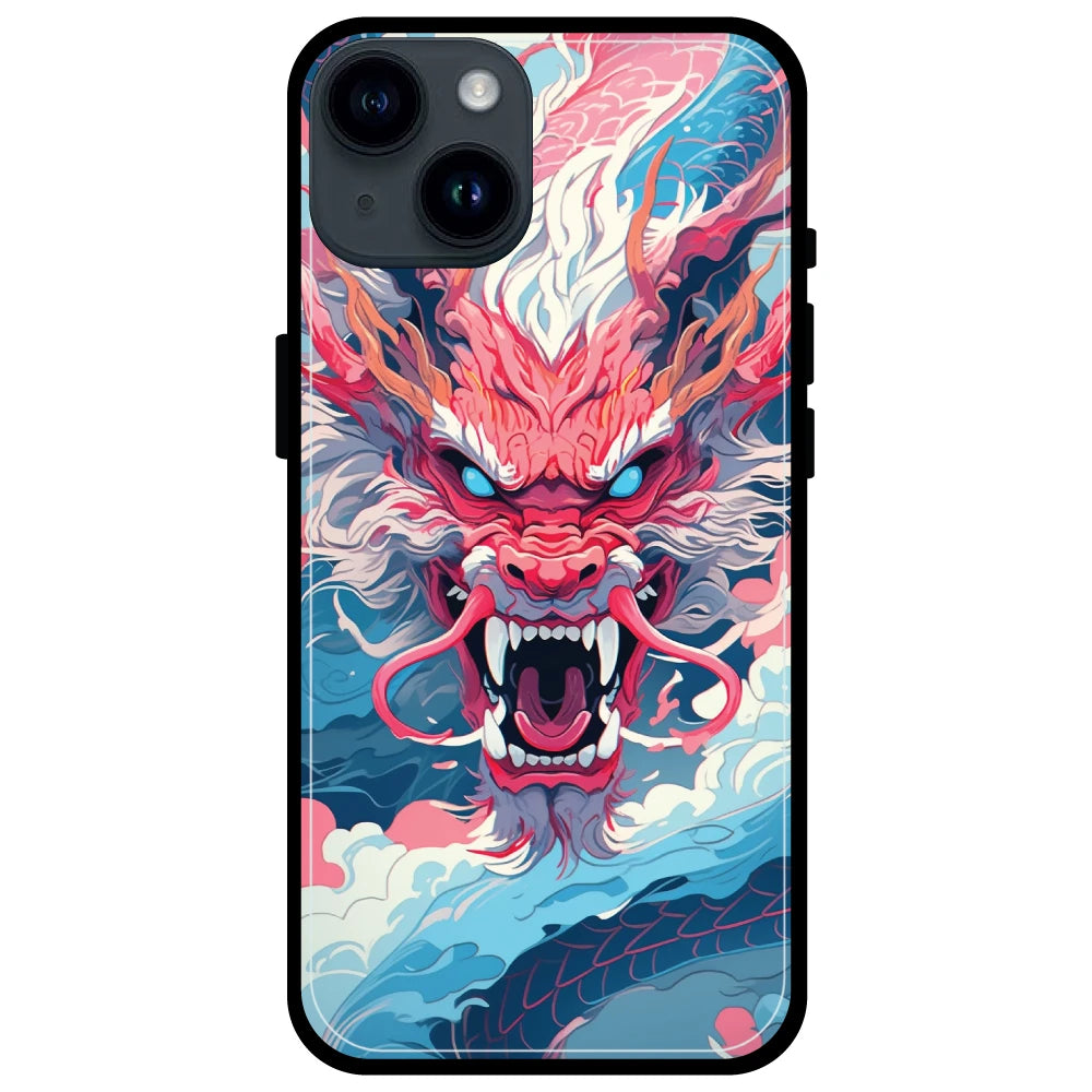 Pink Dragon - Armor Case For Apple iPhone Models 14