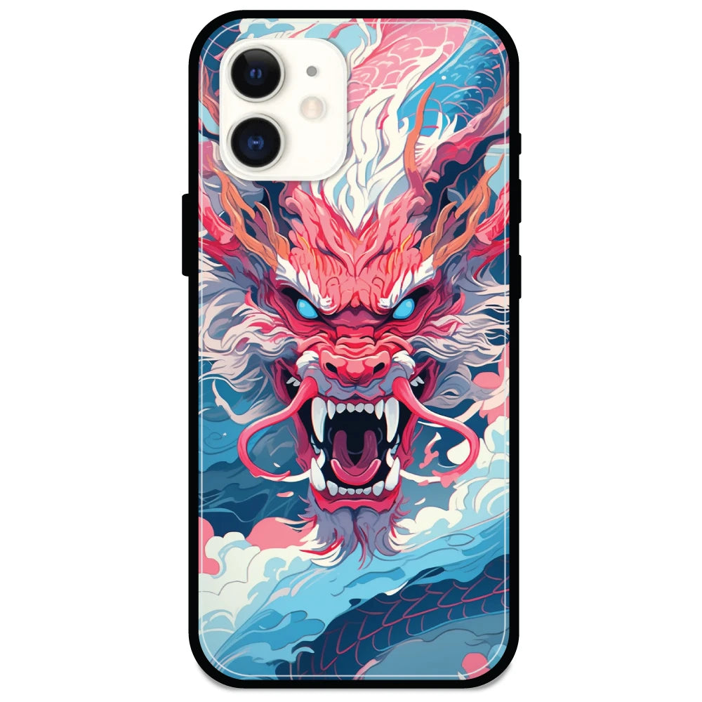 Pink Dragon - Armor Case For Apple iPhone Models 12