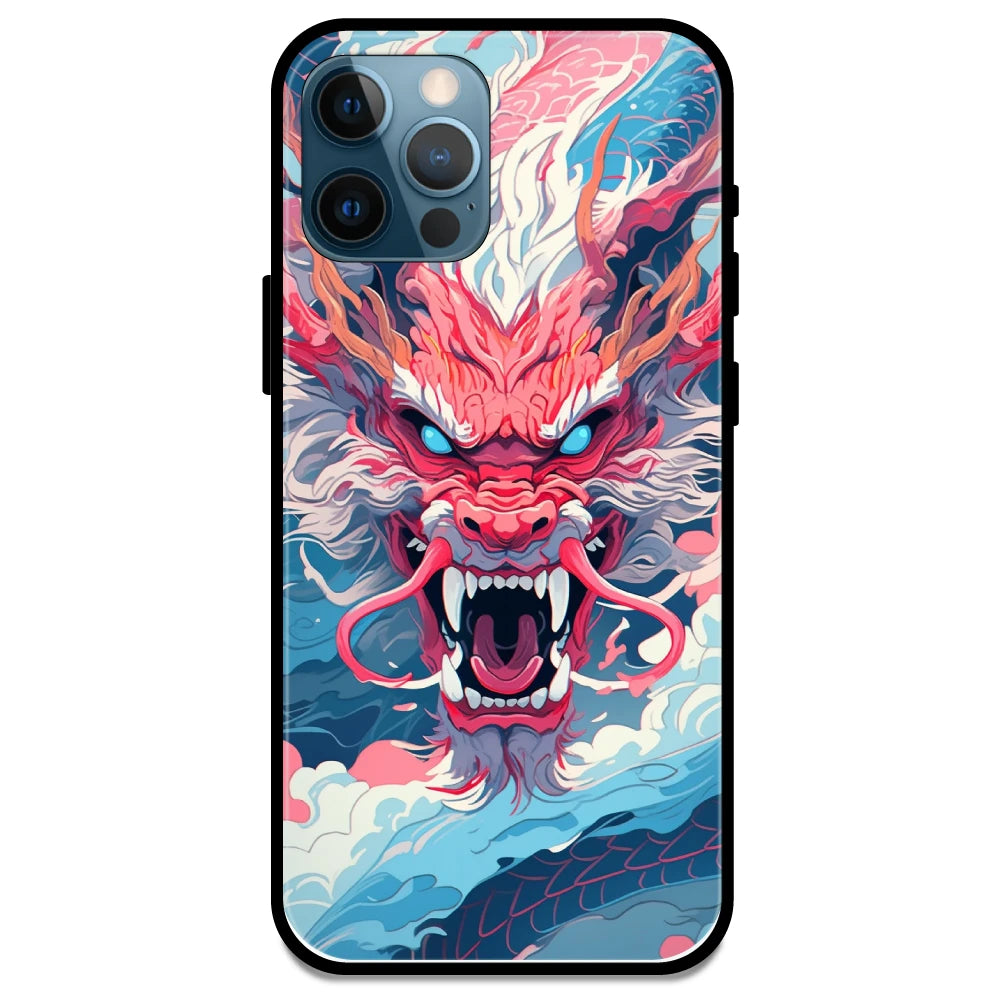 Pink Dragon - Armor Case For Apple iPhone Models 13 Pro