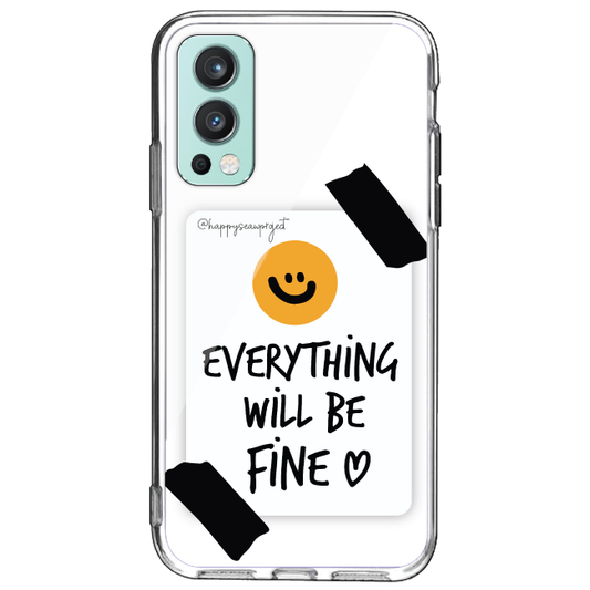 Everything Will Be Okay - Clear Printed Silicone Case For OnePlus Models