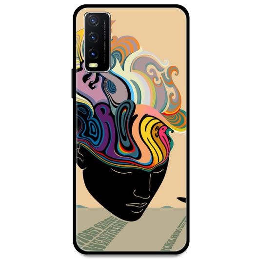 Rainbow Mind - Glossy Metal Silicone Case For Vivo Models
