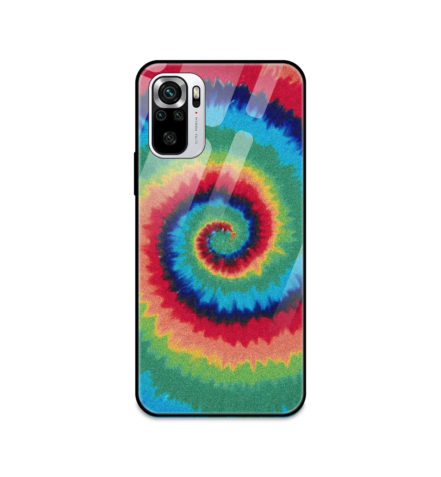 Rainbow Tie Dye - Glass Case For Redmi Models