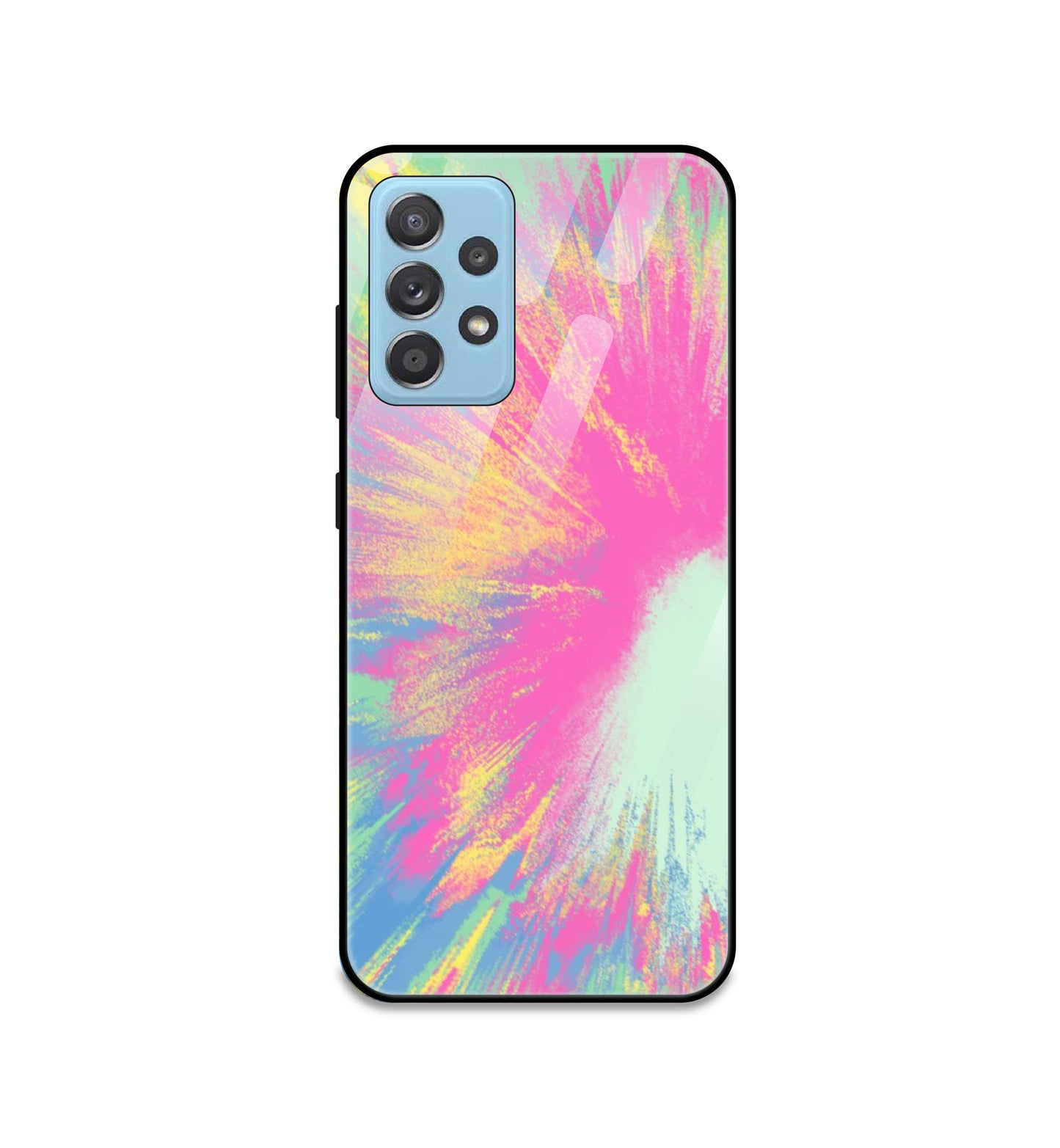 Pastel Splash Rainbow Tie Dye - Glass Case For Samsung Models