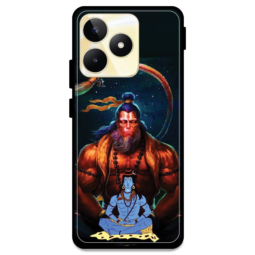 Lord Shiva & Lord Hanuman - Armor Case For Realme Models Realme Narzo N53