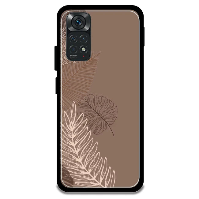 Brown Leaves - Armor Case For Redmi Models 11 4g