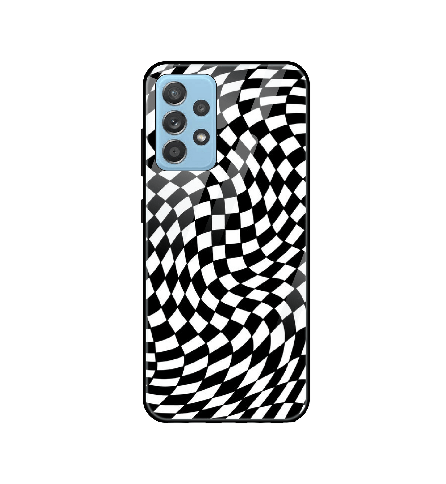 Checks - Glass Case For Samsung Models