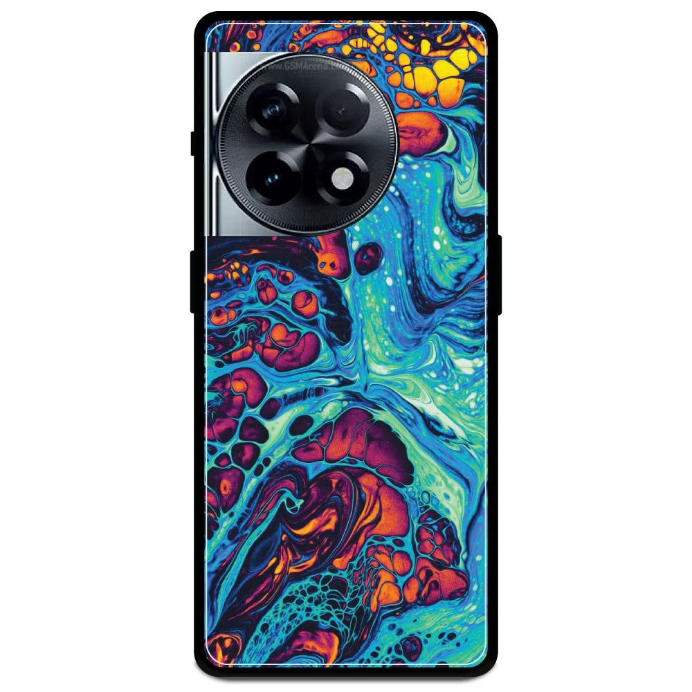 Blue And Orange Swirl - Armor Case For OnePlus Models One Plus Nord 11R