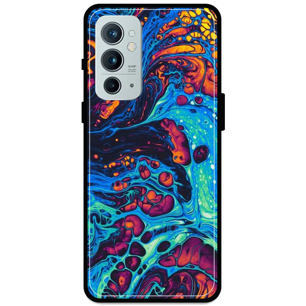 Blue And Orange Swirl - Armor Case For OnePlus Models One Plus Nord 9RT