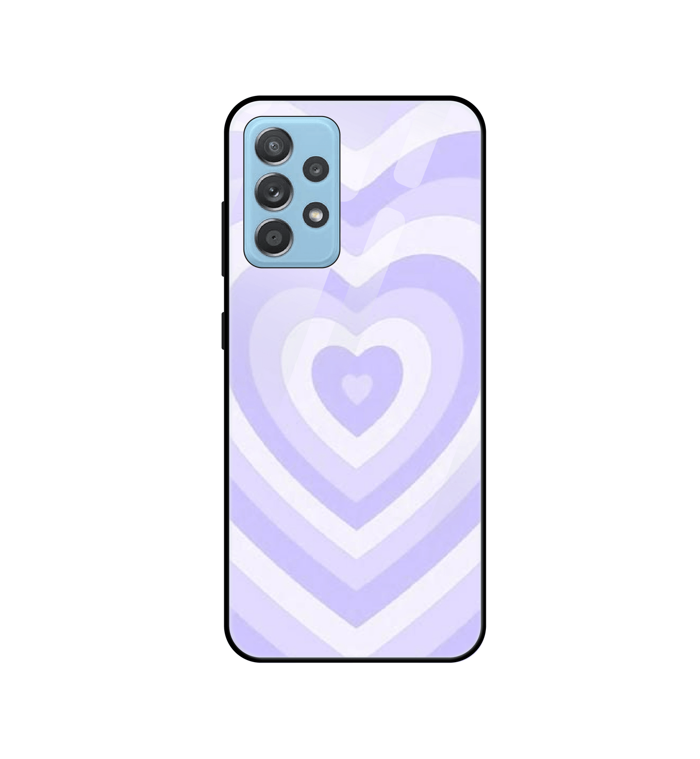 Blue Hearts - Glass Case For Samsung Models