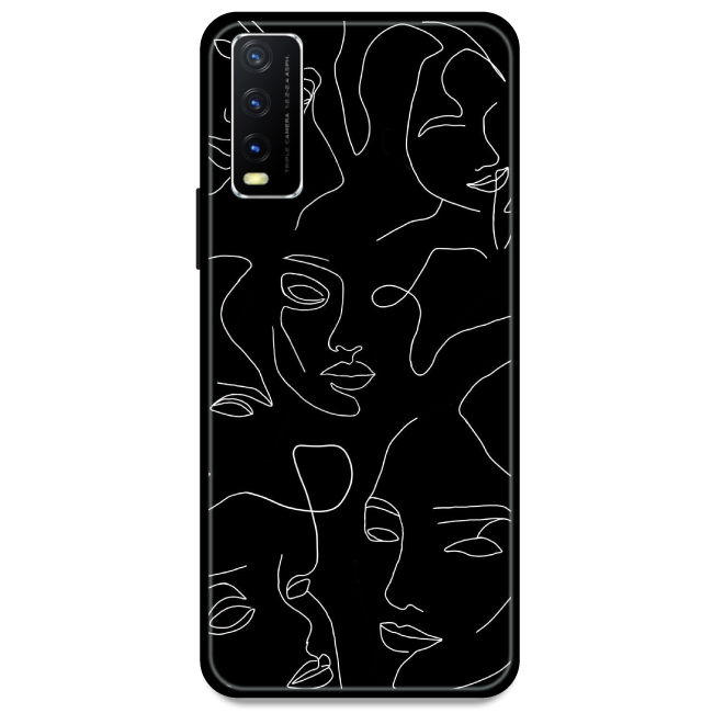 Two Faced - Glossy Metal Silicone Case For Vivo Models